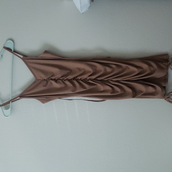 Drawstring Side Tie Back Cami Dress - Picture 3 of 5